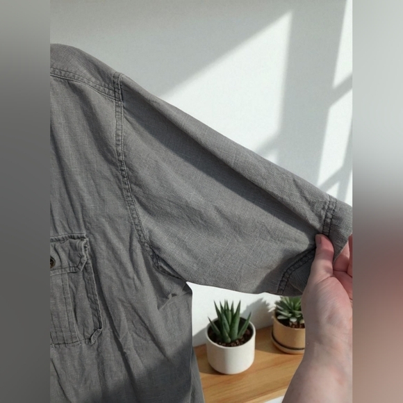 Croft & Barrow Men's Dark Gray Casual Shirt Size X-Large (EUC) - Picture 7 of 12